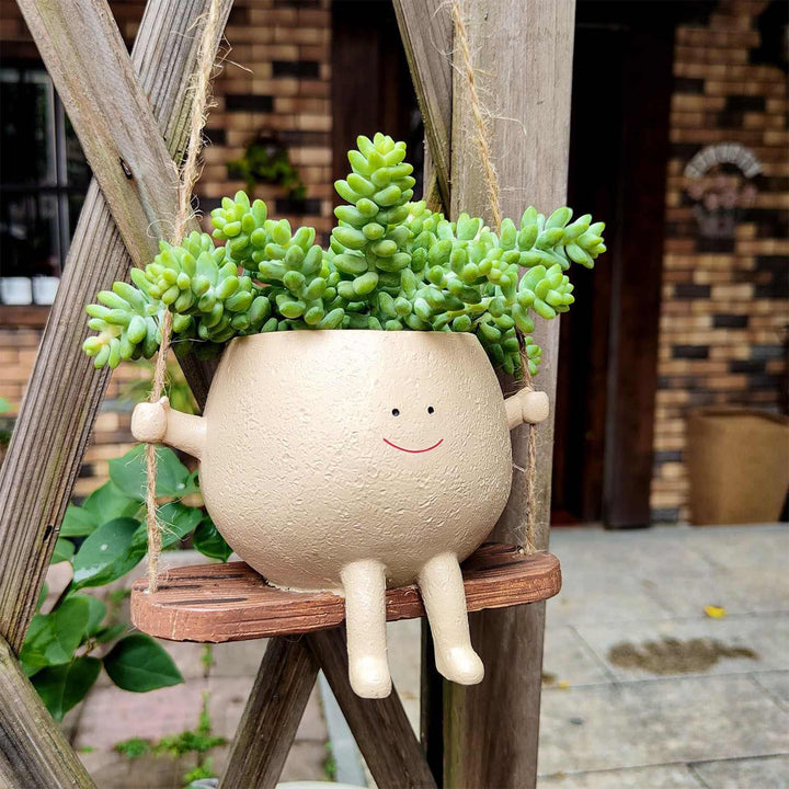 Flower Pot Wall Planter Swing Face