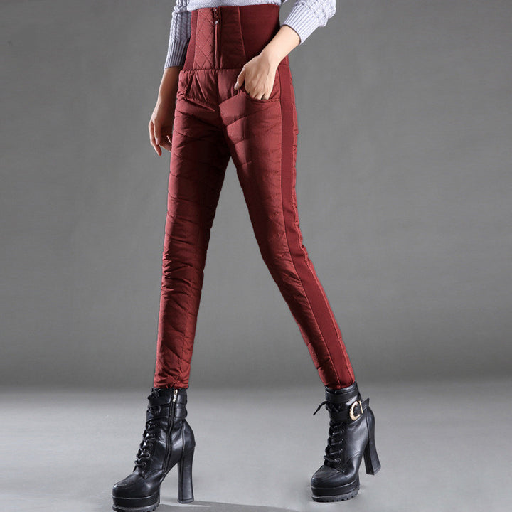 Thin Women's Down Pants For Outer Wear