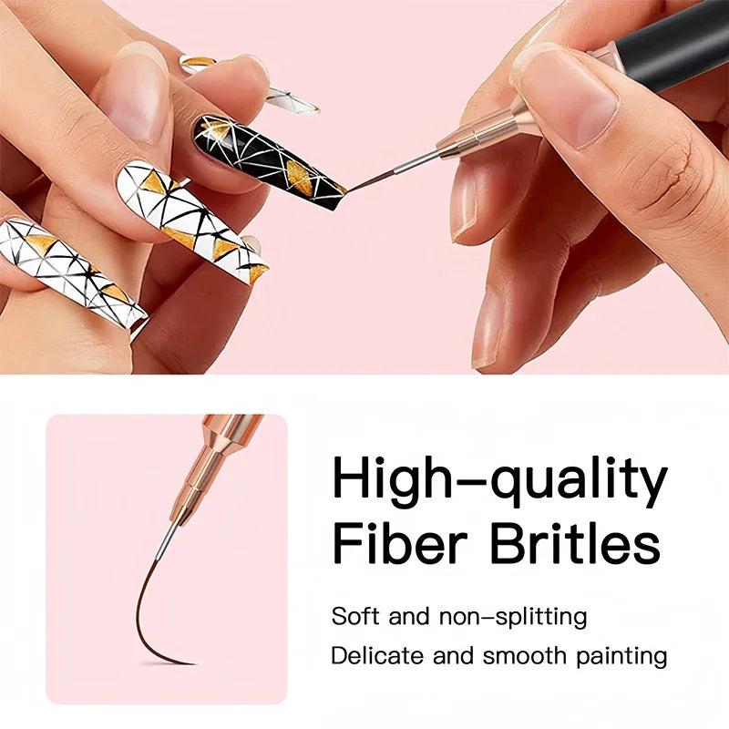 Professional Stripe Nail Art Brushes