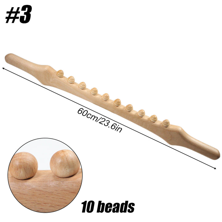 Natural Wood Guasha Scraping Stick for Full Body Massage