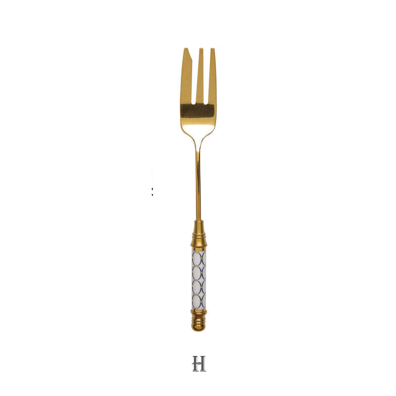 Elegant Gold Dessert Fork