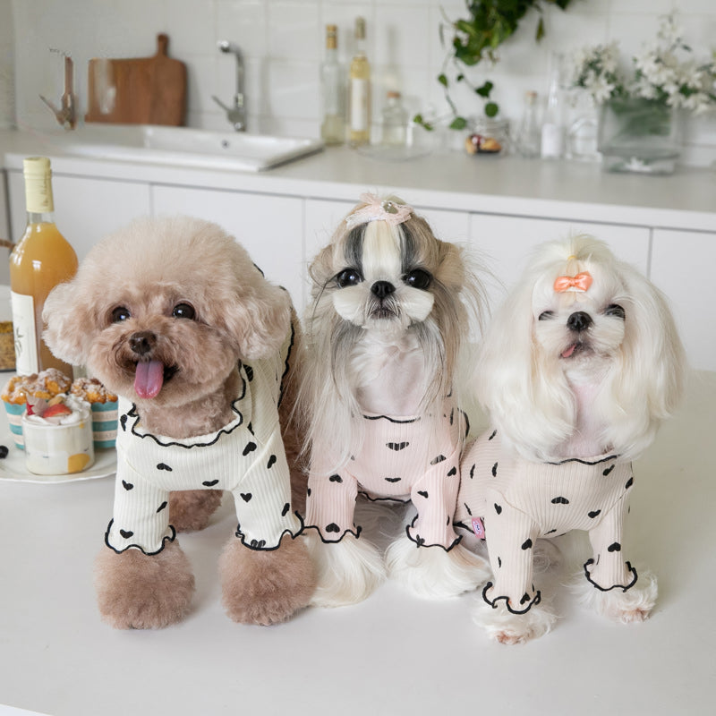 Embroidered Bear Waffle Vest for Pets