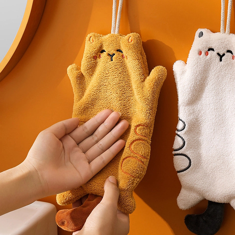 Cute Kawaii Hand Towel - Super Absorbent Hanging Dishcloth