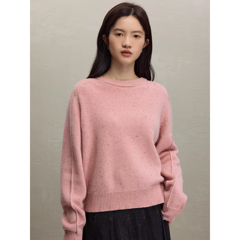 Cozy Soft Round Neck Wool Sweater