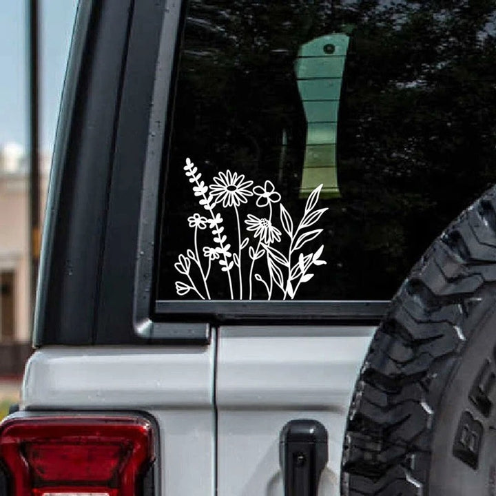 Wildflower Vinyl Car Stickers