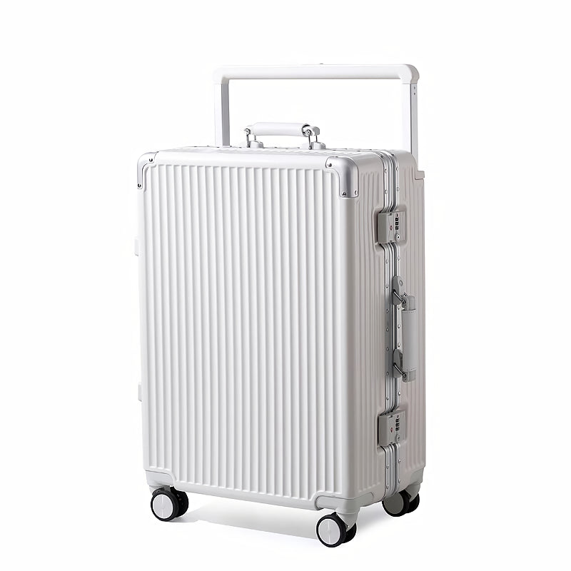 Wide Handle Carry-On Trolley Suitcase for Men and Women