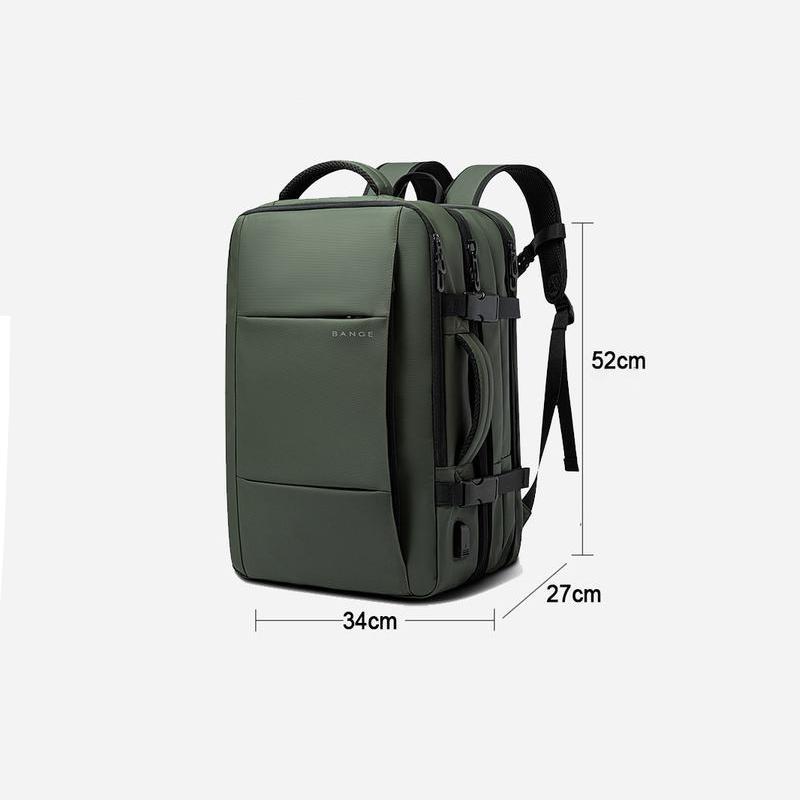 Expandable USB Travel Backpack for Men