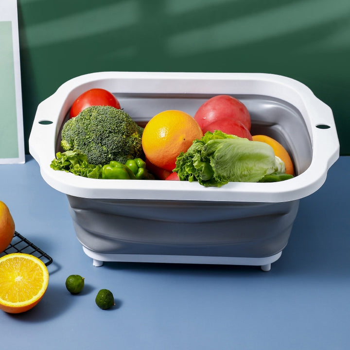 Portable Foldable Cutting Board and Washing Bucket