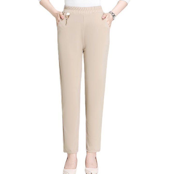 Western Style Middle-aged And Elderly Spring And Autumn Long Pants