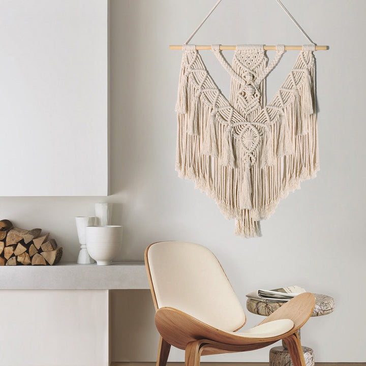 Simple Guesthouse Decoration Bohemian Hand-woven Wall Tassel