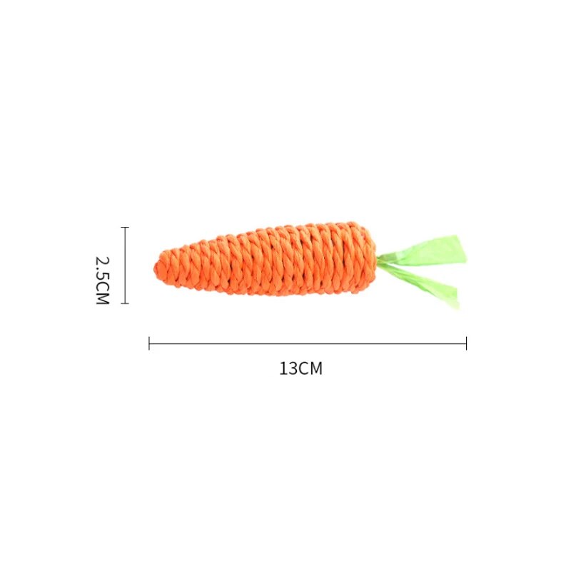 Interactive Carrot Cat Toy: Enticing Bite-Resistant Fun!