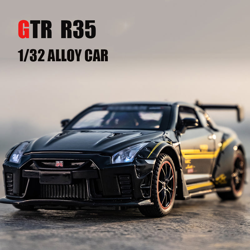 1:32 Scale Diecast Sports Car Model - Skyline R34 R35