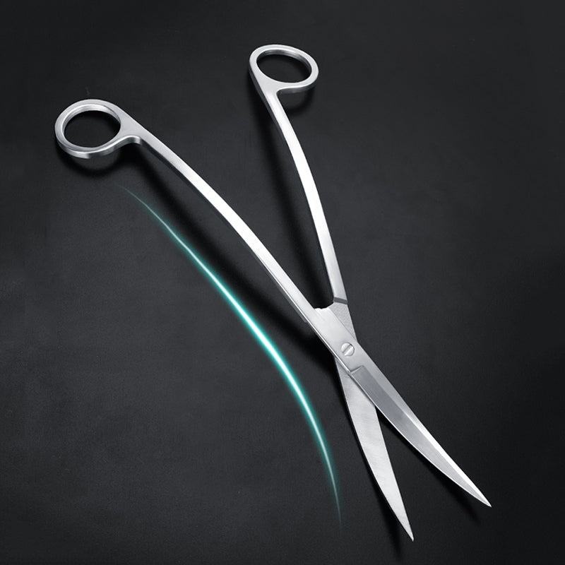 24cm Stainless Steel Curved Aquarium Scissors