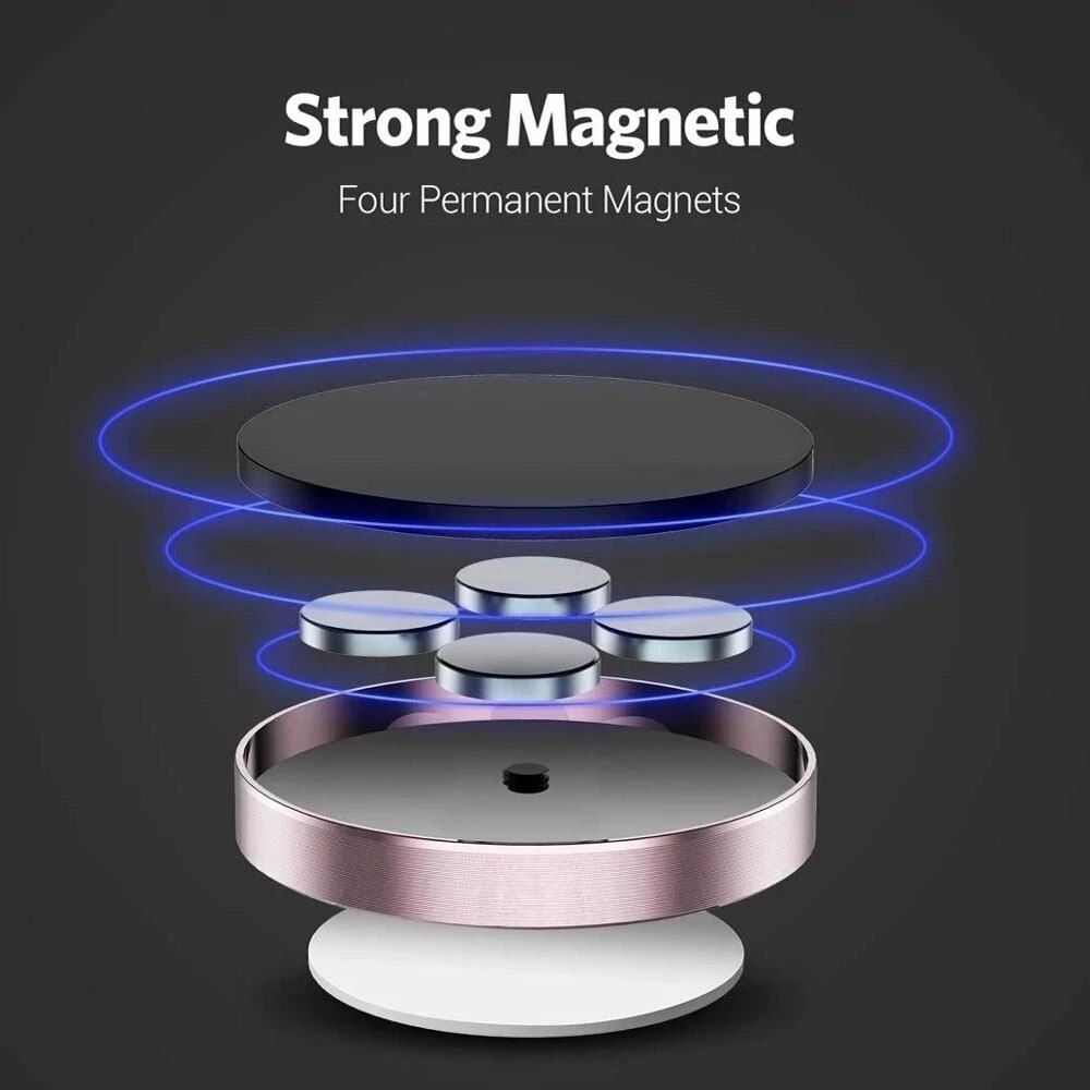 Universal Magnetic Car Phone Mount - Sleek Dashboard Cellphone Bracket