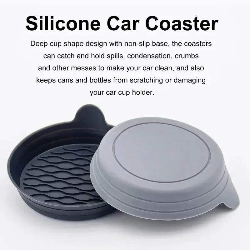 Universal Non-Slip Silicone Car Cup Holder Coaster