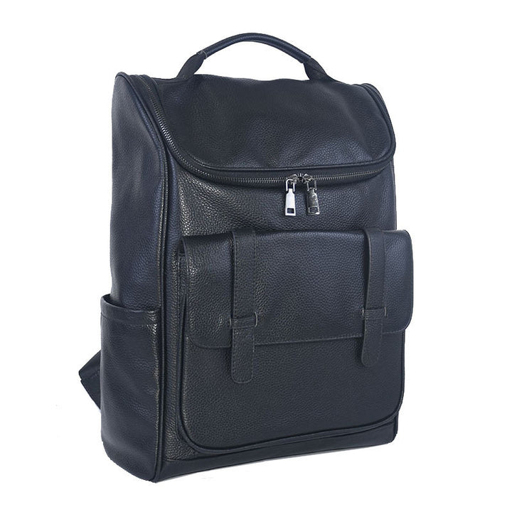 Genuine Leather Fashion All-match Travel Large Capacity Casual Backpack