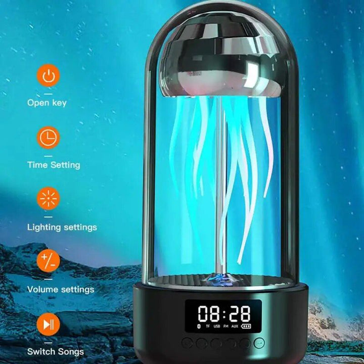 Mini Jellyfish Bluetooth Speaker with Colorful Lamp and Octopus Audio