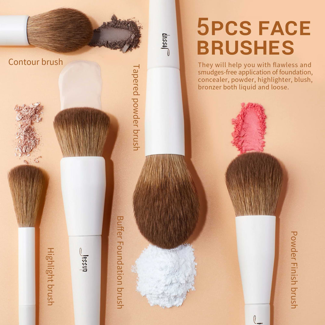 Luxury 14-Piece Vegan Makeup Brush Set