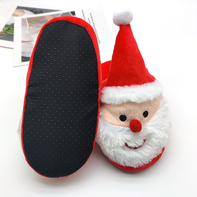 Santa Claus Slippers Elk Slippers Home Fur