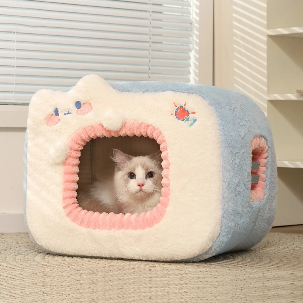 Cozy Cat Bed with Cushion