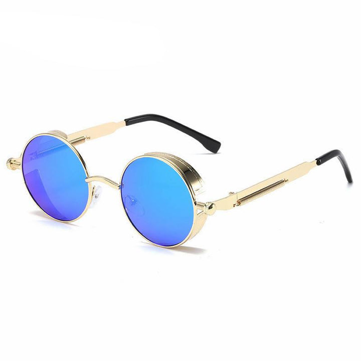 Round Metal Steampunk Sunglasses