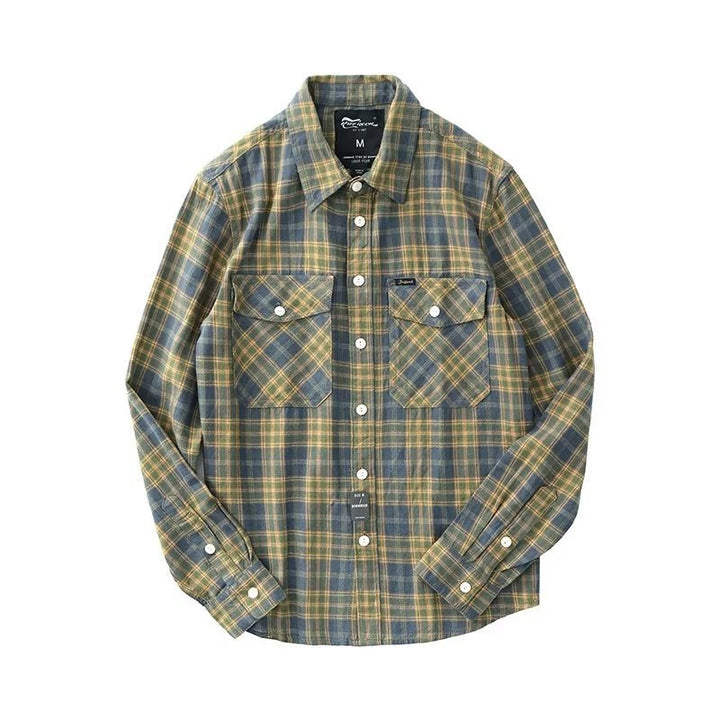 Men's Loose Casual Plaid Shirt