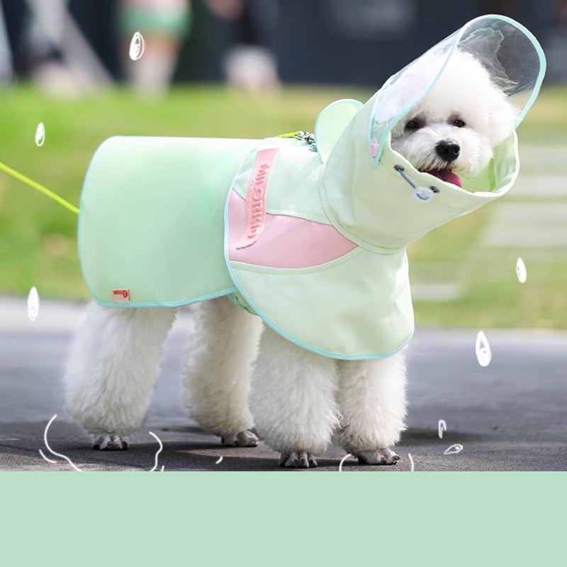 Dogs Rainy Day Cape Poncho