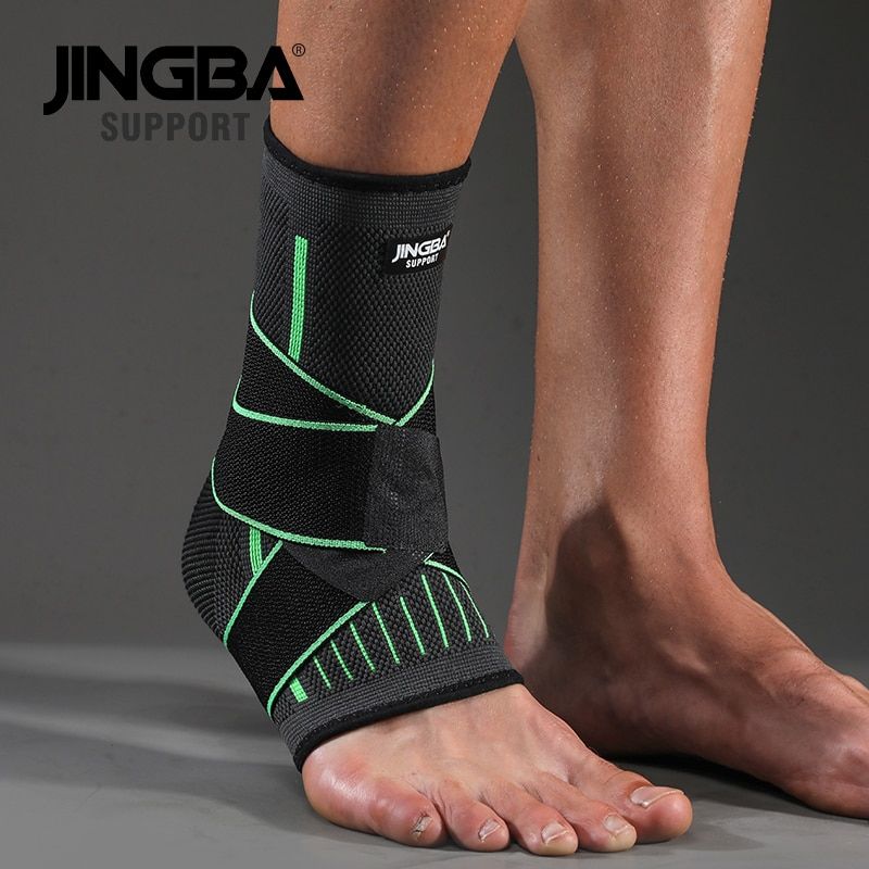 Protective Ankle Brace for Sports with Compression Nylon Strap