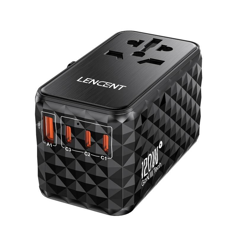 120W Universal GaN Fast Charger with Multi-Region Travel Adapter