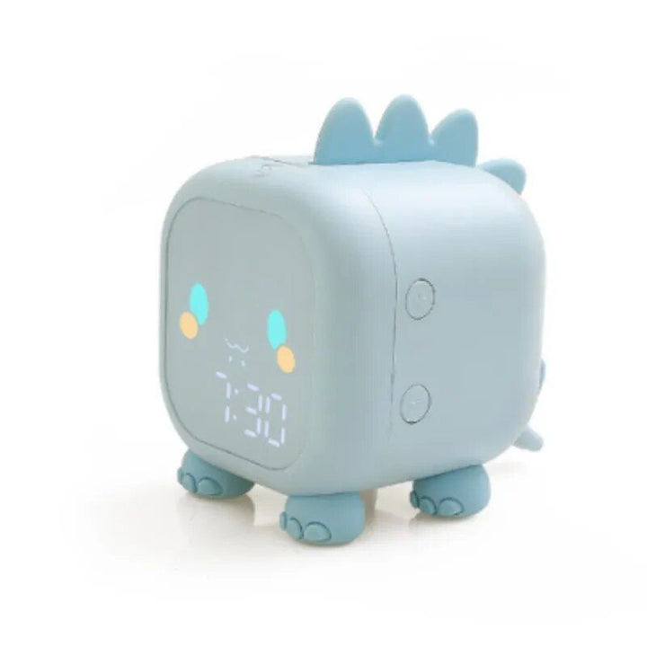 Dinosaur-Themed Kids' Alarm Clock with Voice Control and Night Light