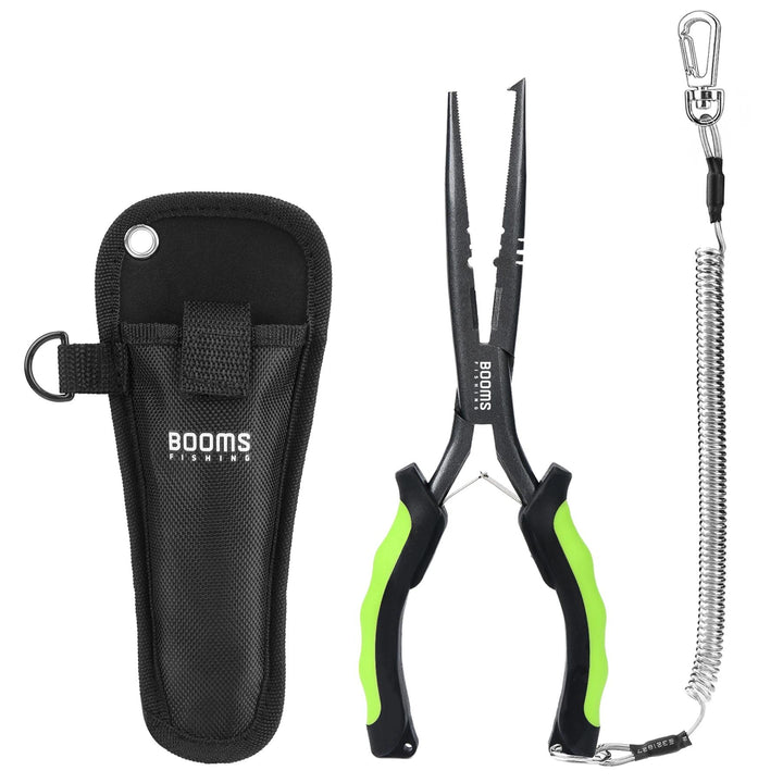 Long Nose Fishing Pliers with Line Cutter and Hook Remover