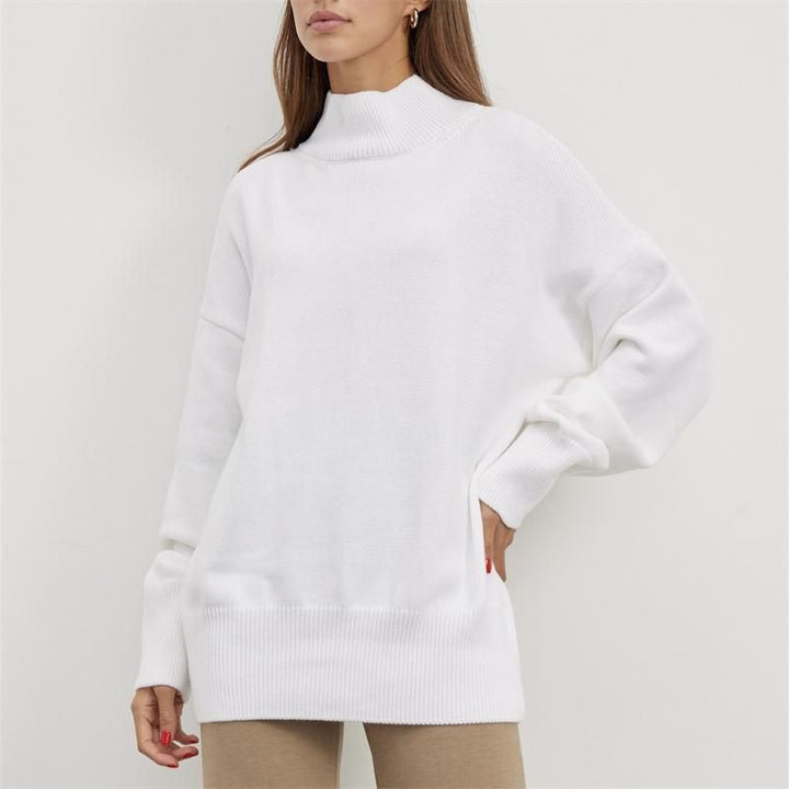 Women's Oversized Turtleneck Knitted Sweater