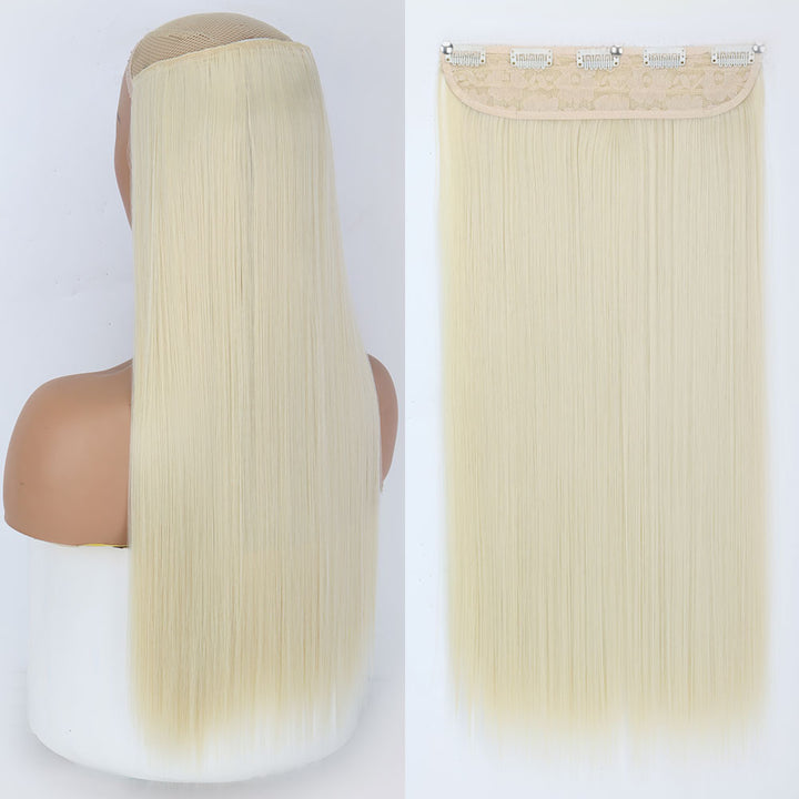 Synthetic Long Straight Hair Clips-in Extensions