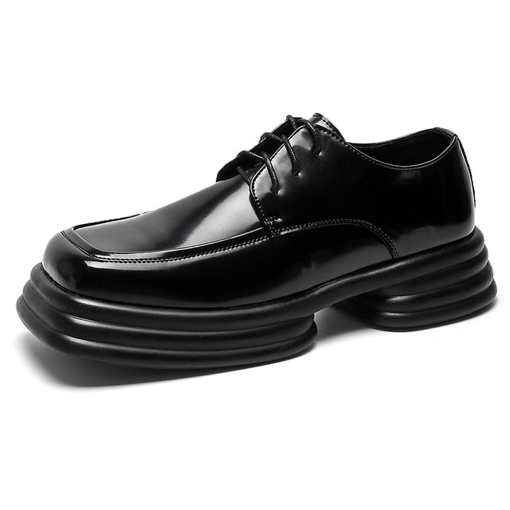 Increase Height Black Casual Men's Formal Leather Loafers