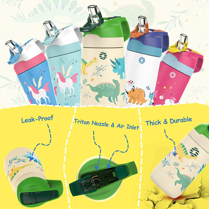 Children's Vacuum Insulated Water Bottle with Straw