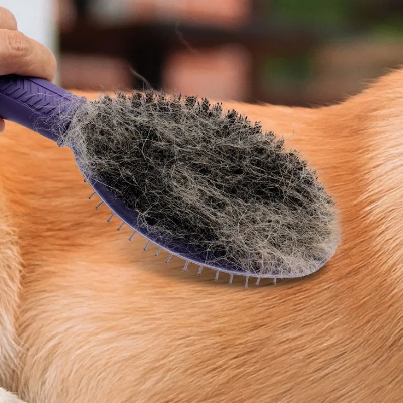 Double-Sided Dog Grooming Brush