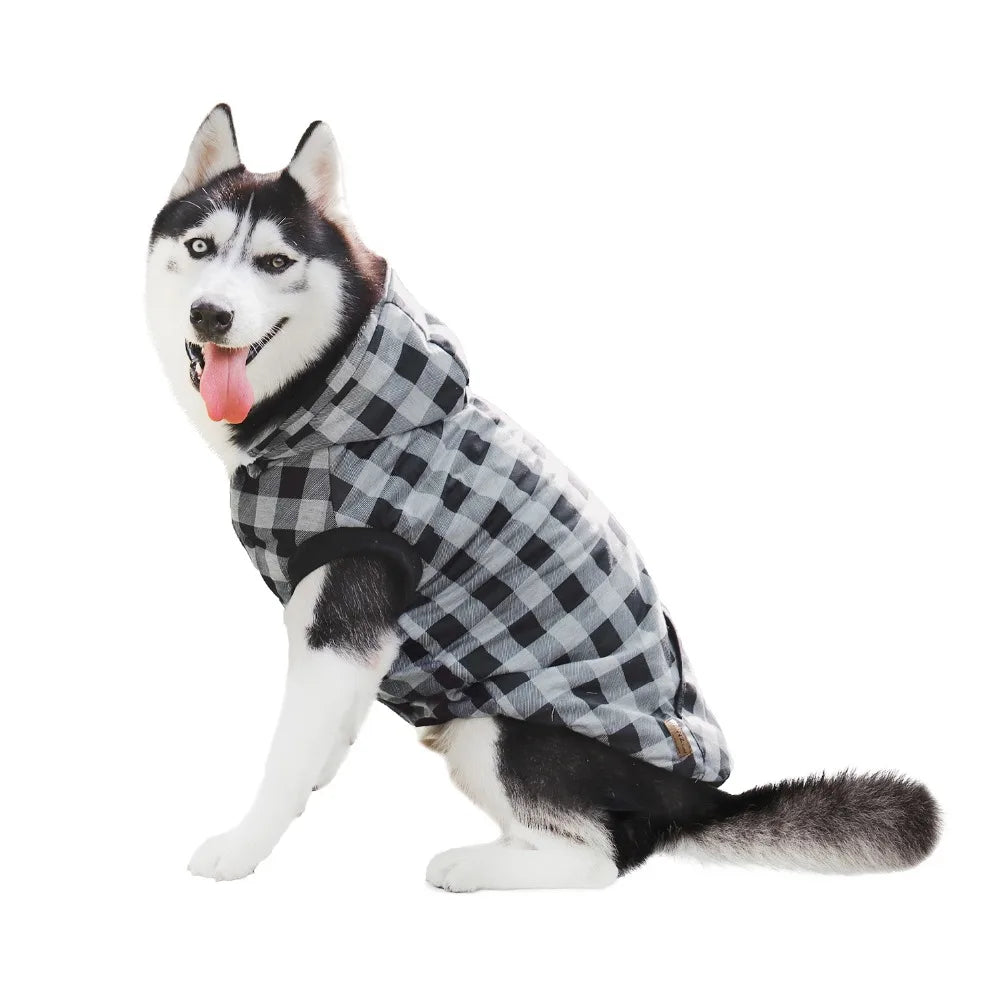 Large Pet Dog Winter Coat with Detachable Hood