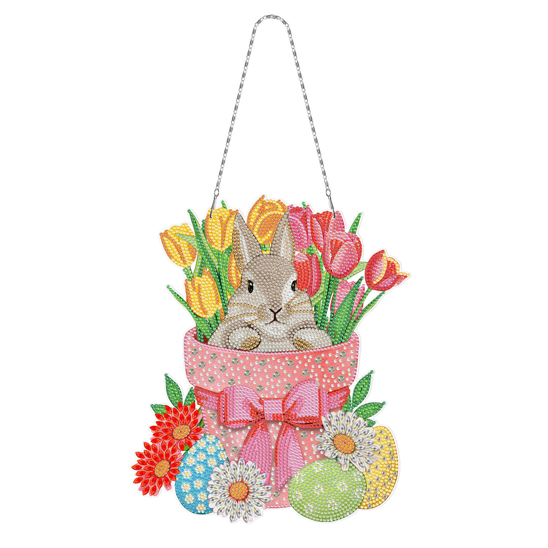 New Easter Bunny Series Decorative Ring Hanging Painting DIY Diamond Painting