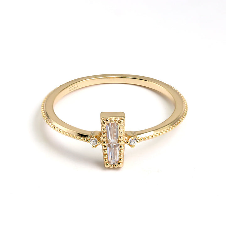 Tee Zircon Brilliant Women's Ring Cut By Dharma Stick