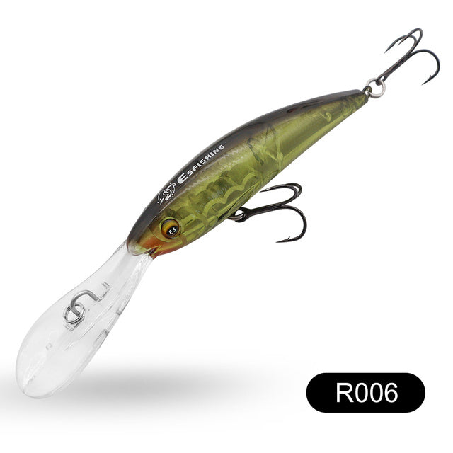 Yuantou Road Subhard Bait Floating Long Tongue Plate 90mm16g