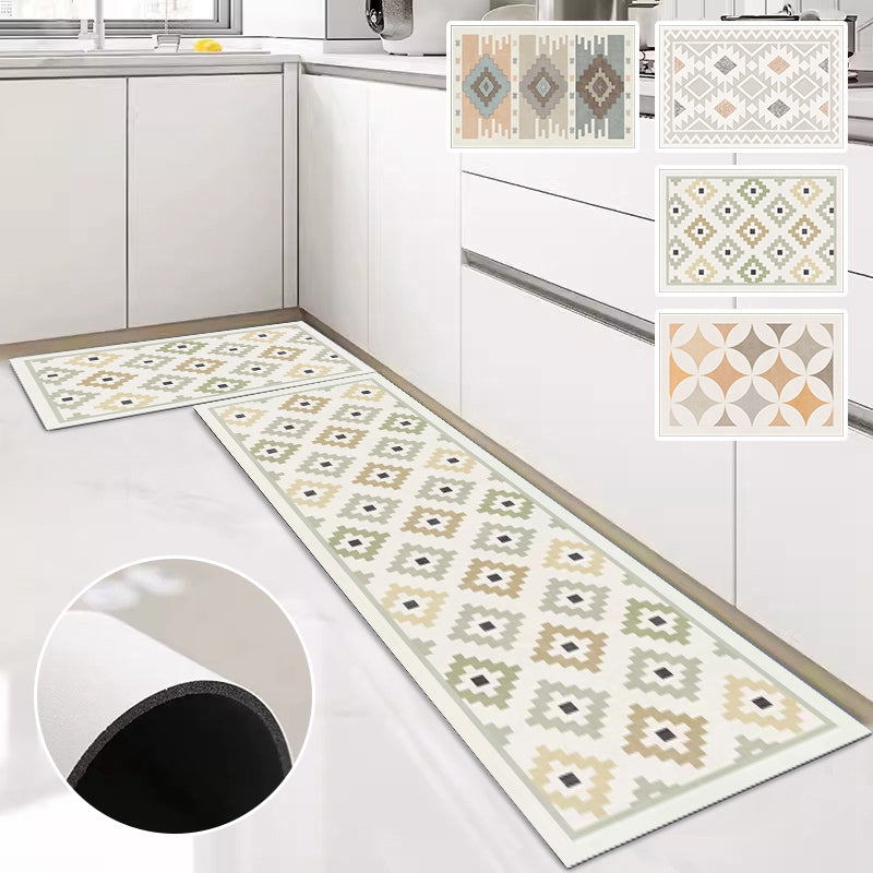 Bohemian Style Geometric Non-Slip Kitchen Mat