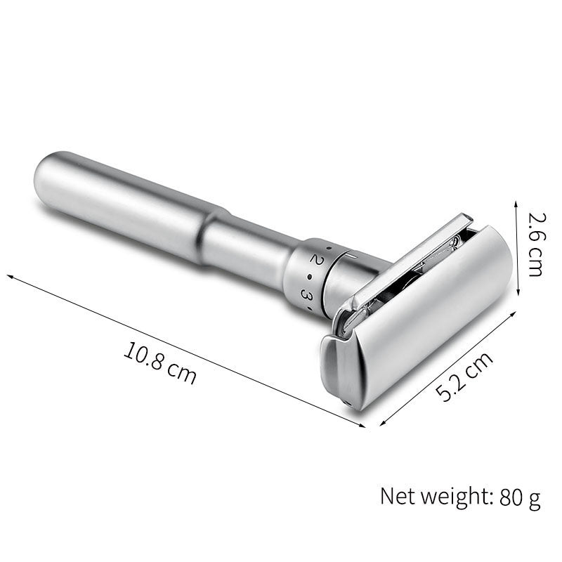 Adjustable Zinc Alloy Safety Razor for Men