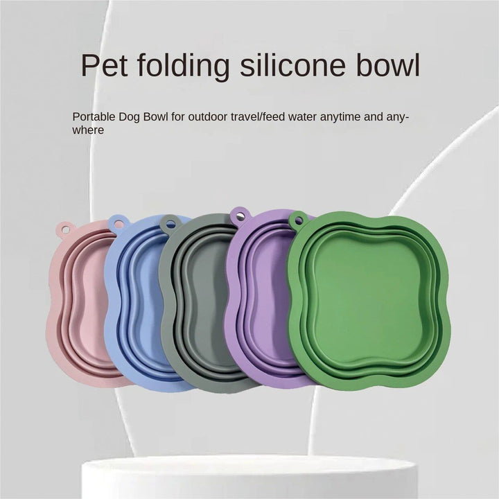 Portable 500ML Silicone Pet Bowl