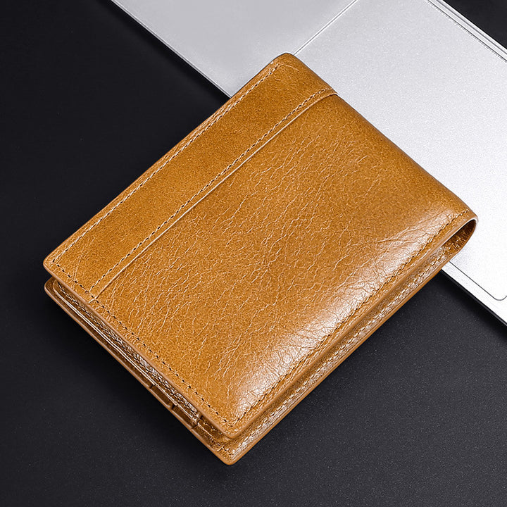 Vintage Genuine Leather RFID Men’s Wallet