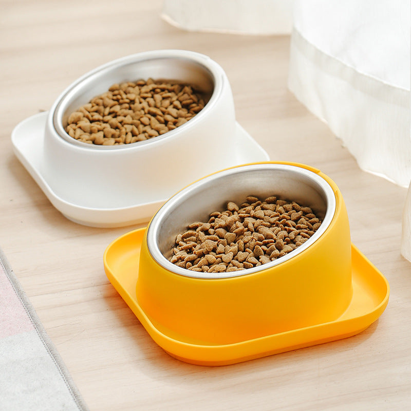 15-Degree Anti-Spill Pet Food Bowl