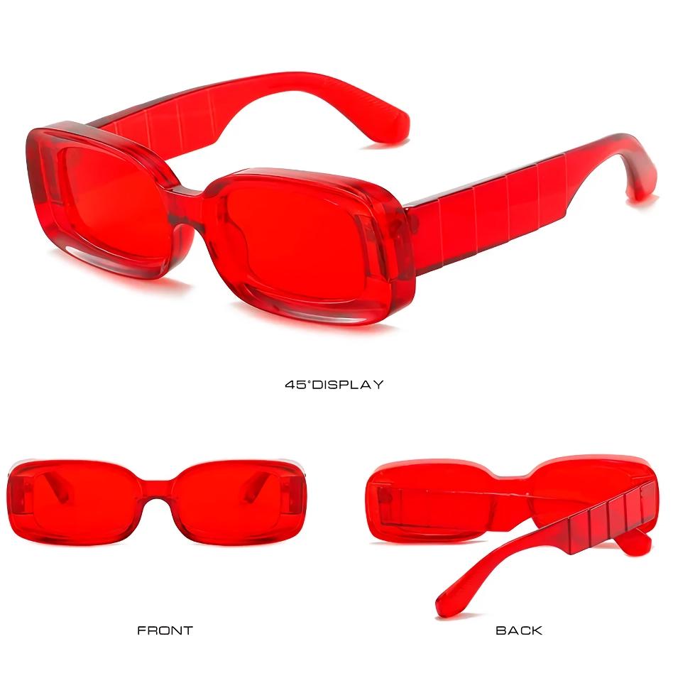 Stylish Plastic Clear Retro Sunglasses