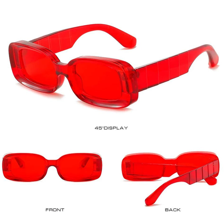 Stylish Plastic Clear Retro Sunglasses