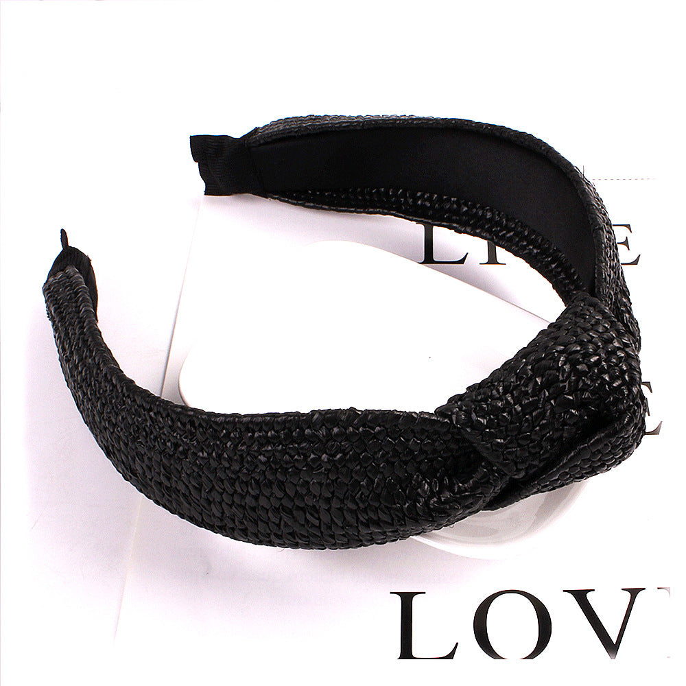 Fashionable Solid Color Knotted Headbands for Women