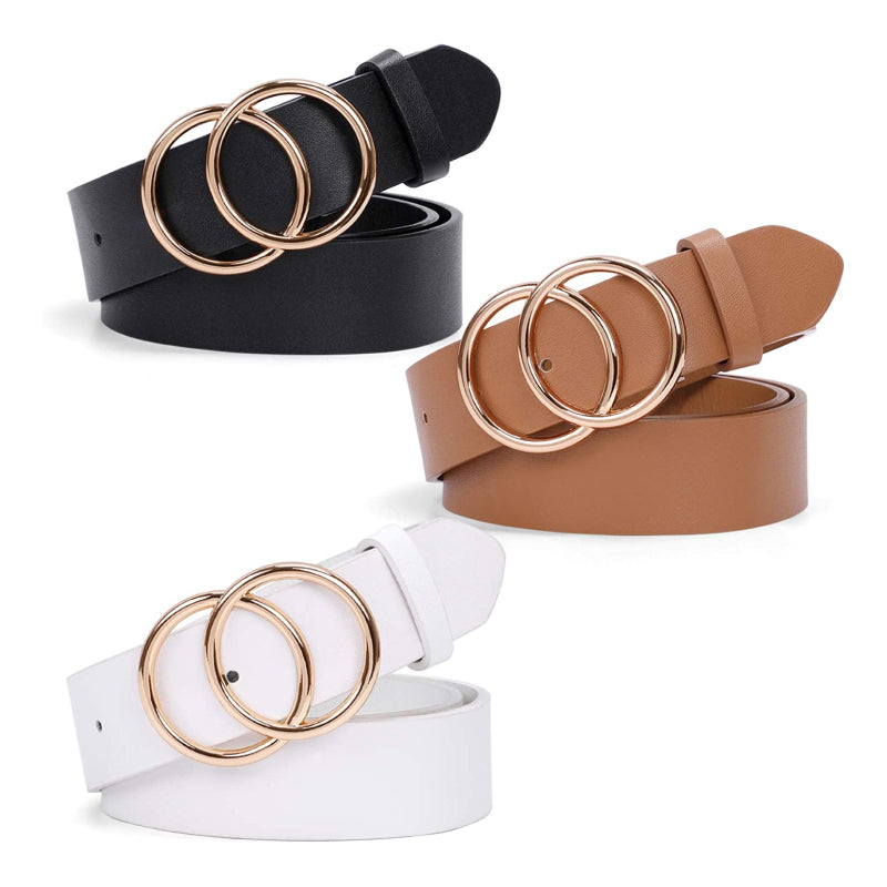 Stylish Minimalist Alloy Buckle Belt