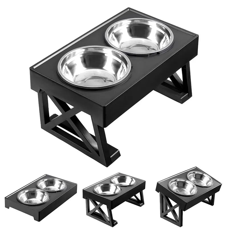 Dog Double Elevated Bowls Stand